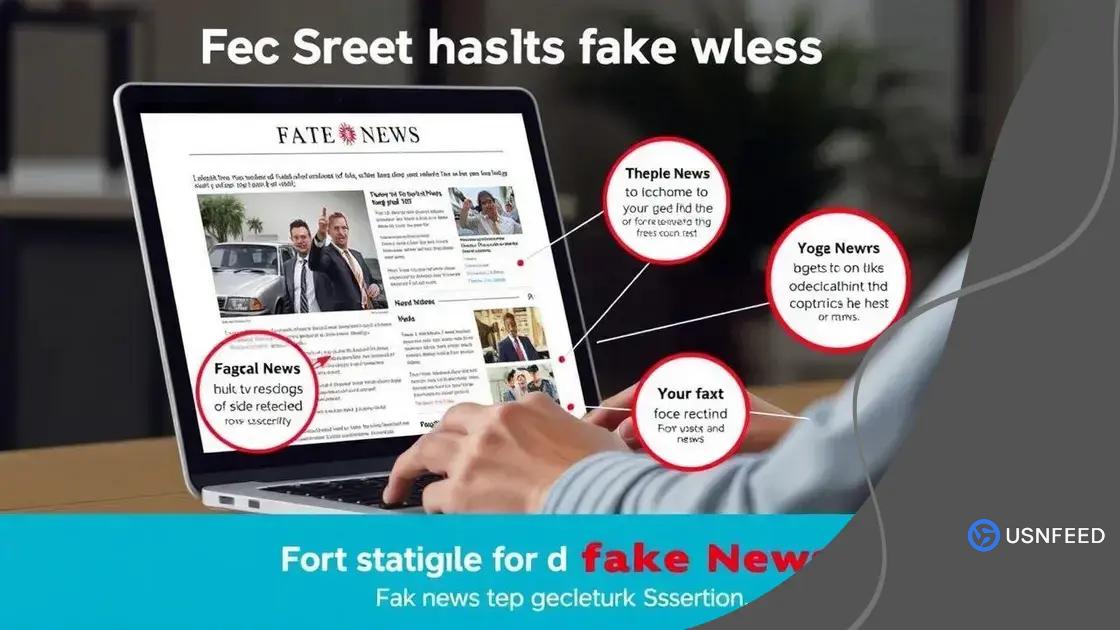 Strategies to identify fake news