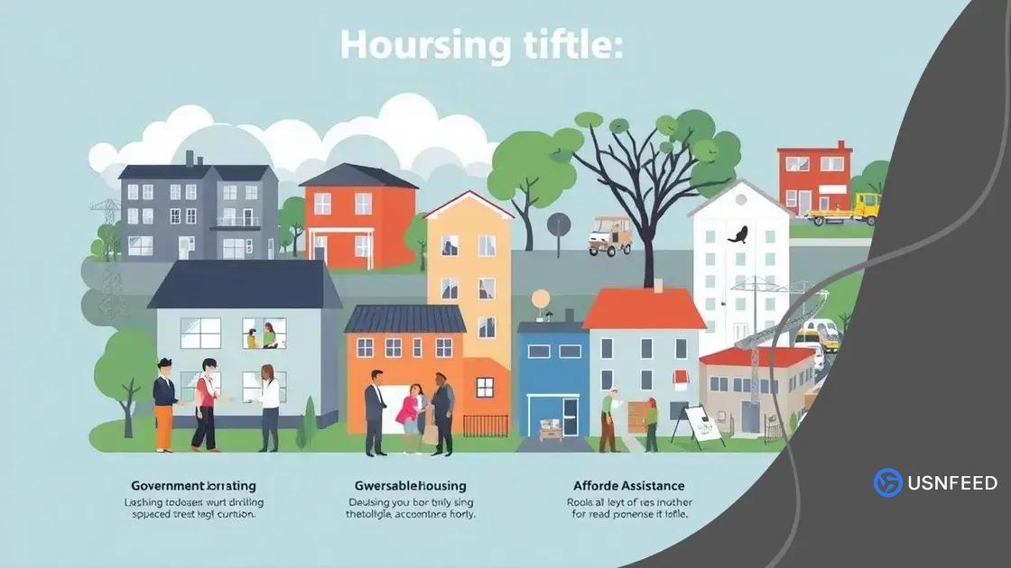 Government initiatives for affordable housing