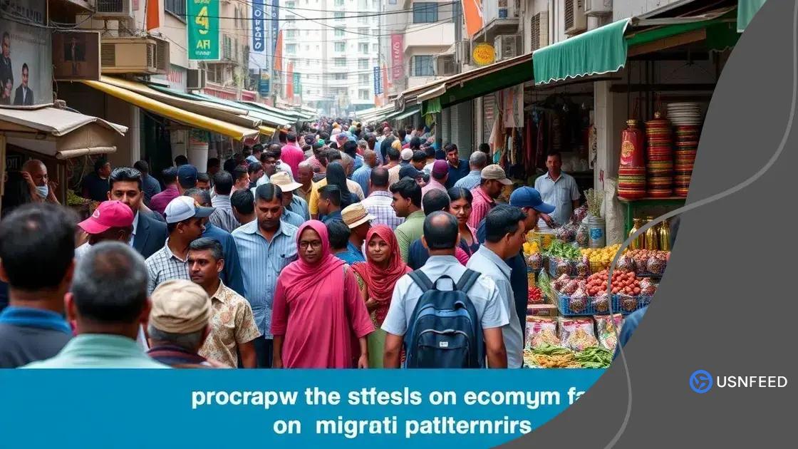 Economic effects of changing migration patterns
